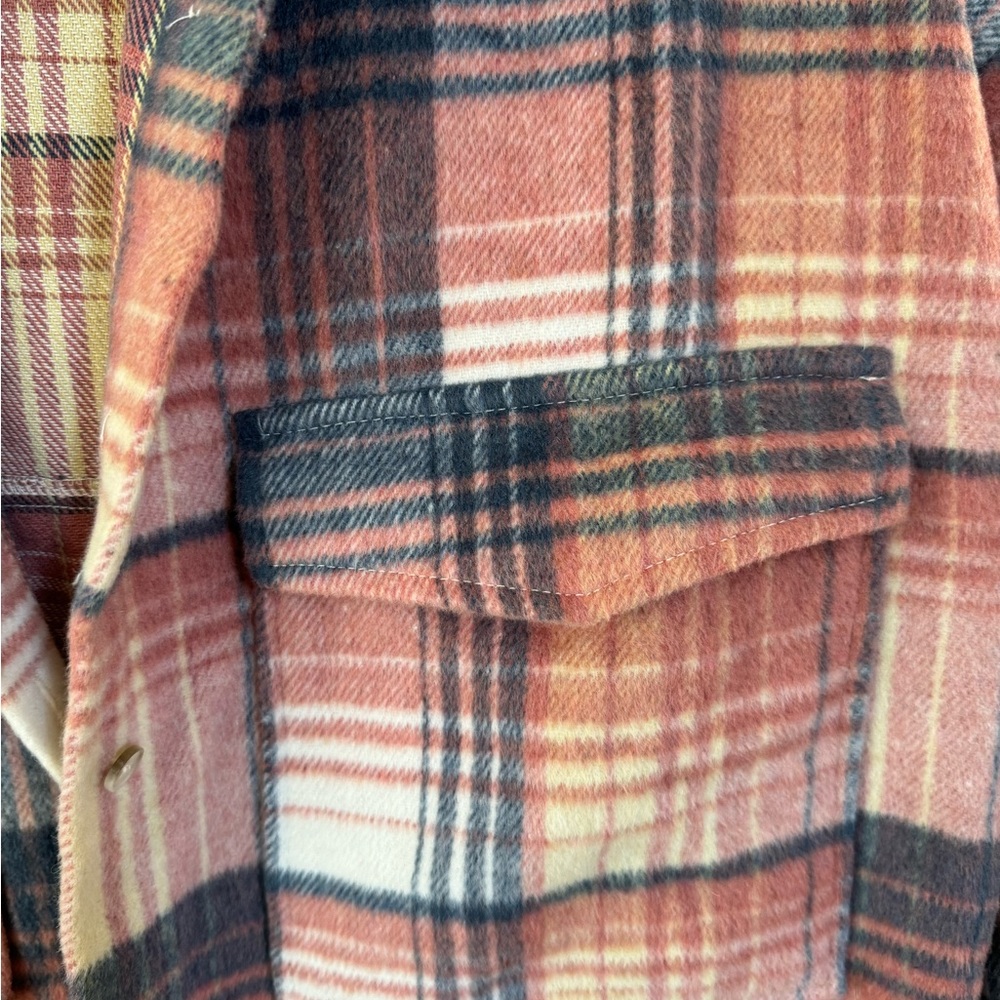 Pink Plaid Shacket - Picture 3 of 3